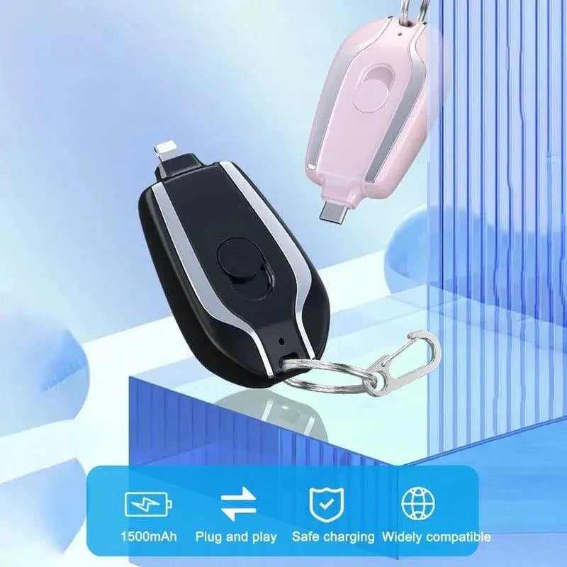 Mini Keychain Power Bank 1500Mah - Glimmer Goods