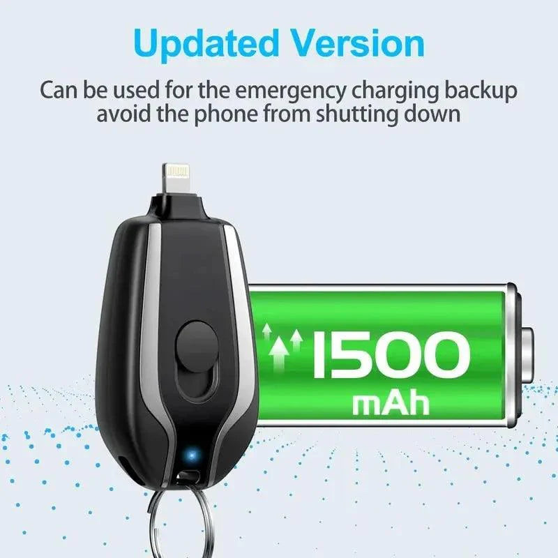 Mini Keychain Power Bank 1500Mah - Glimmer Goods