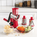 Kitchen Vegetable Cheese Grater Chopper With 3 Sharp Stainless Steel Drums - Glimmer Goods