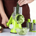 Kitchen Vegetable Cheese Grater Chopper With 3 Sharp Stainless Steel Drums - Glimmer Goods